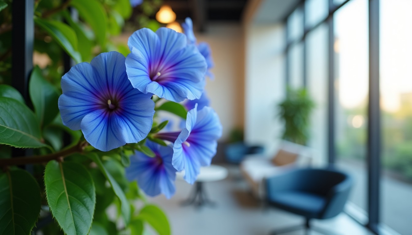 Comment la fleur grimpante bleu booste vos espaces commerciaux