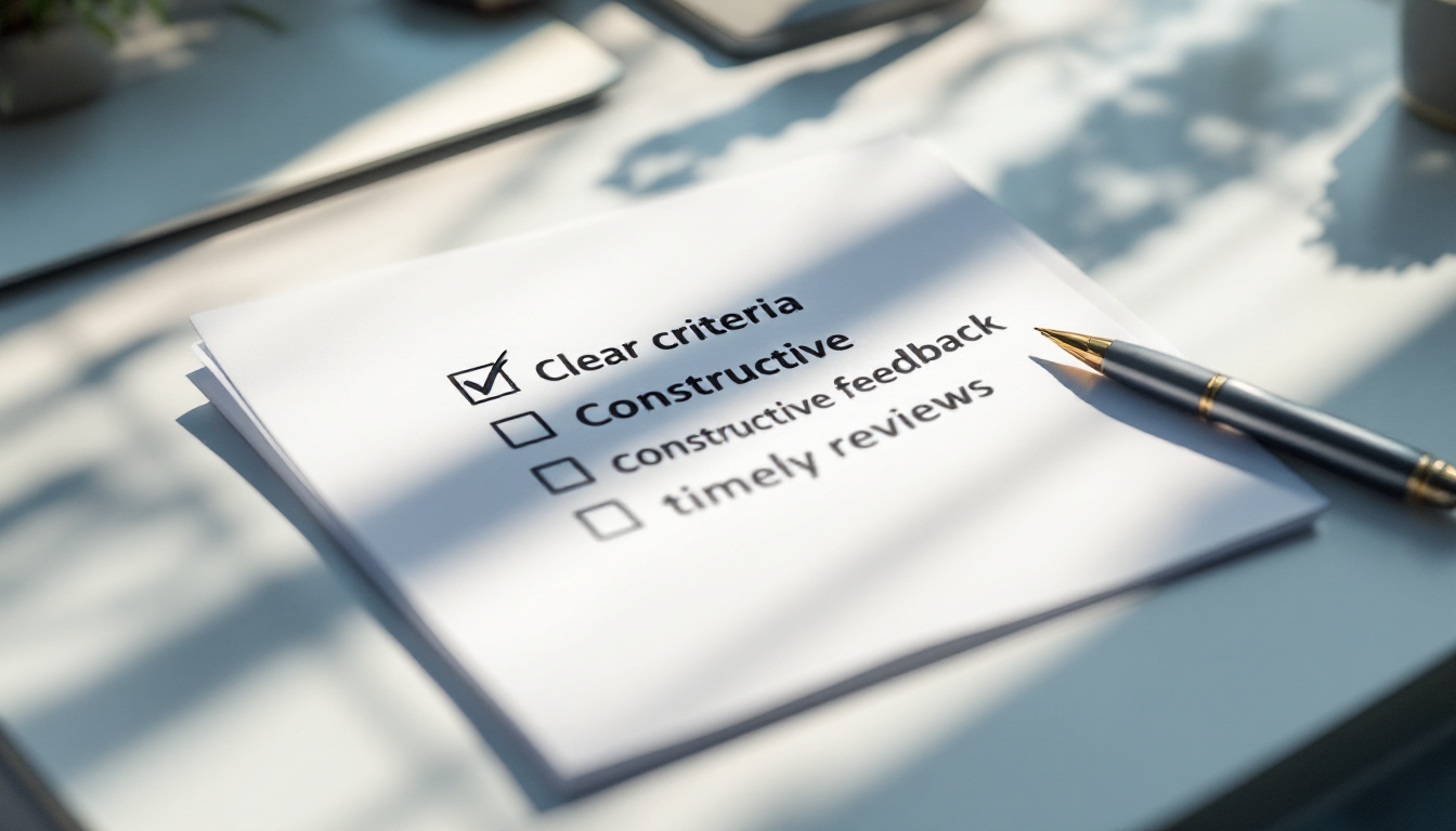 Exemple de commentaire de l'agent évalué : checklist pour l'évaluation